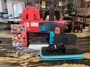 NINTENDO SWITCH HAC-001(-01) HANDHELD CONSOLE-NEON BLUE/RED JOY